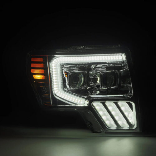 Alternative view of AlphaRex 09-14 Ford F150 MKII PRO-Series Halogen Projector Headlights Chrome