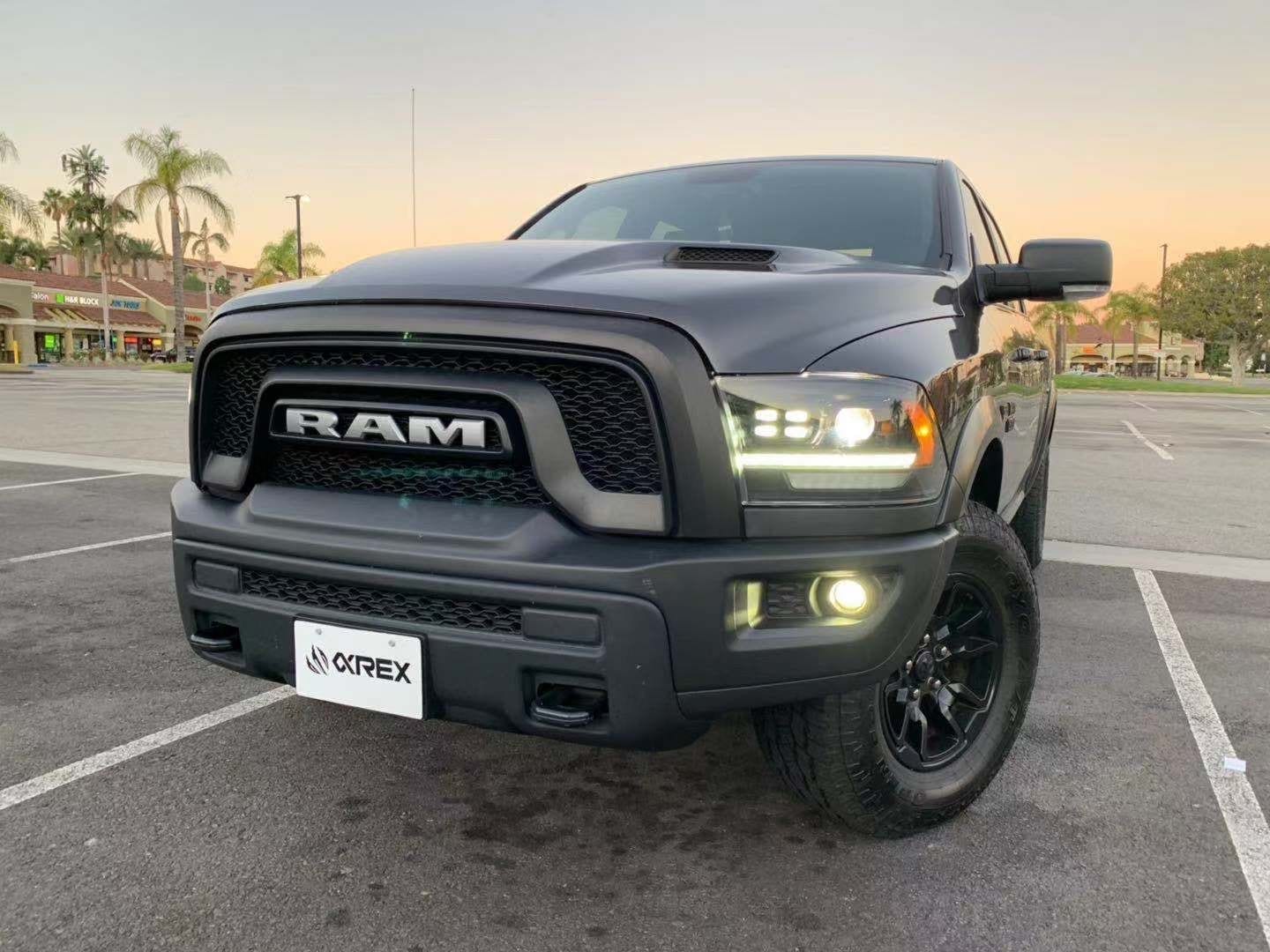 AlphaRex 09-18 Ram Truck LUXX-Series (5th Gen 2500 Style) LED Projector Headlights Alpha-Black (12)