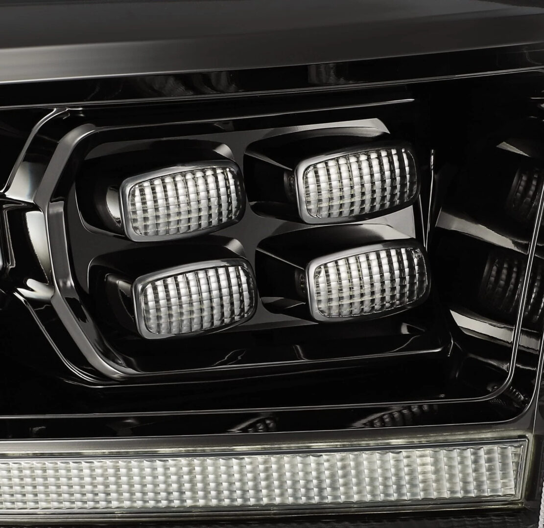 AlphaRex 09-18 Ram Truck LUXX-Series (5th Gen 2500 Style) LED Projector Headlights Alpha-Black (3)