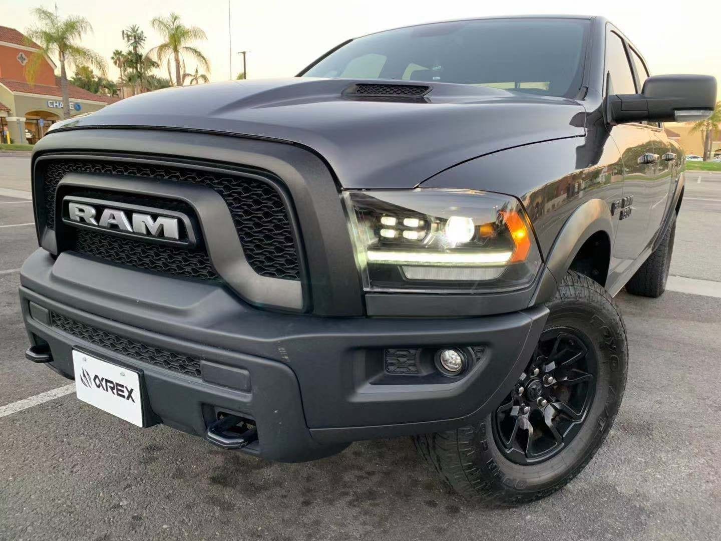 AlphaRex 09-18 Ram Truck LUXX-Series (5th Gen 2500 Style) LED Projector Headlights Alpha-Black (9)