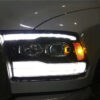 AlphaRex 09-18 Ram Truck LUXX-Series LED Projector Headlights Black (7)