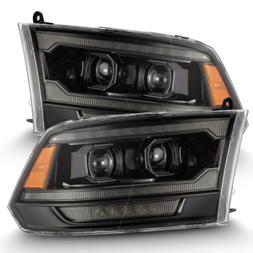 AlphaRex 09-18 Ram Truck (MK II 5th Gen 2500 Style) LUXX-Series LED Projector Headlights Alpha-Black
