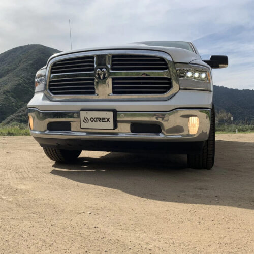 Alternative view of AlphaRex 09-18 Ram Truck NOVA-Series LED Projector Headlights Chrome