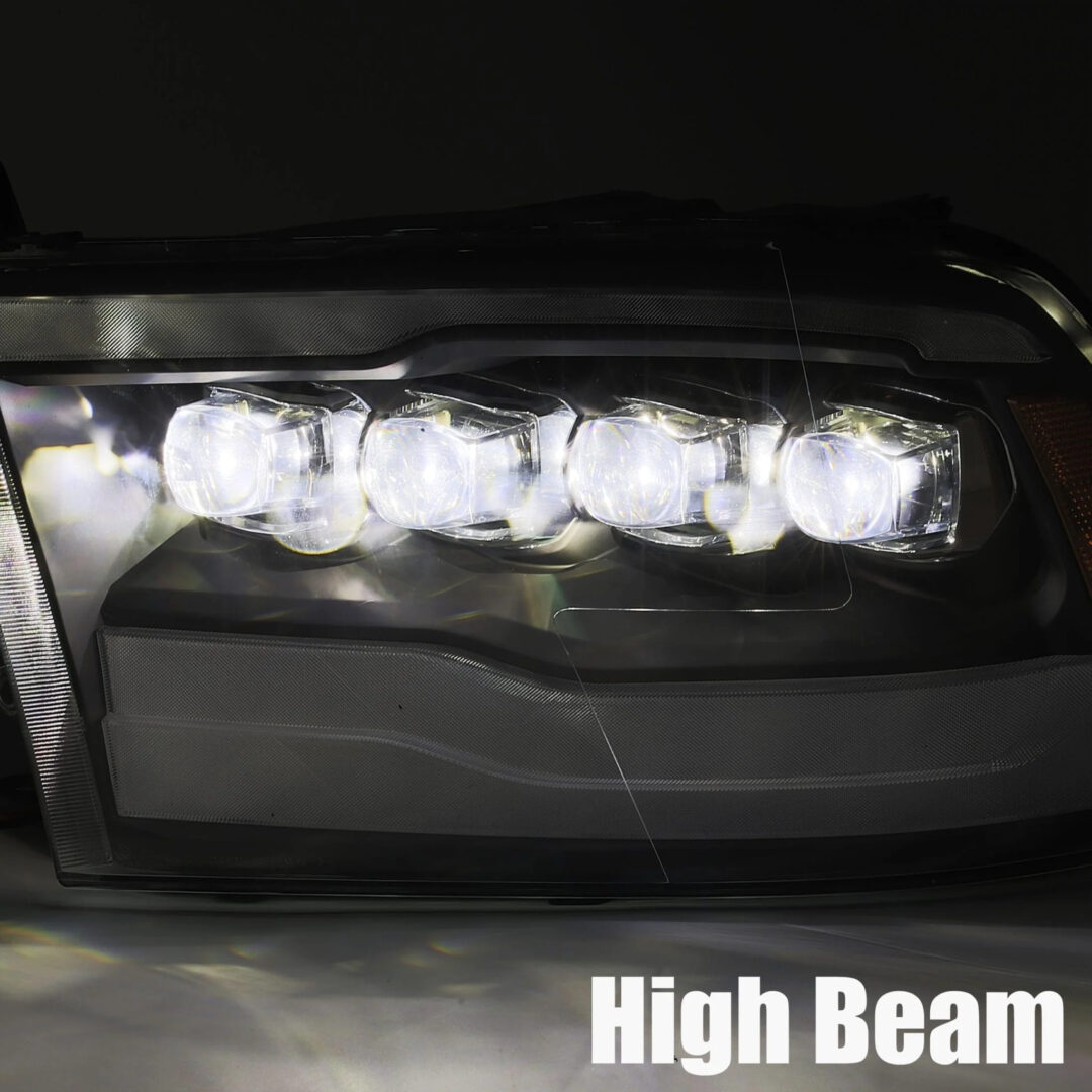AlphaRex 09-18 Ram Truck NOVA-Series LED Projector Headlights Jet Black (7)