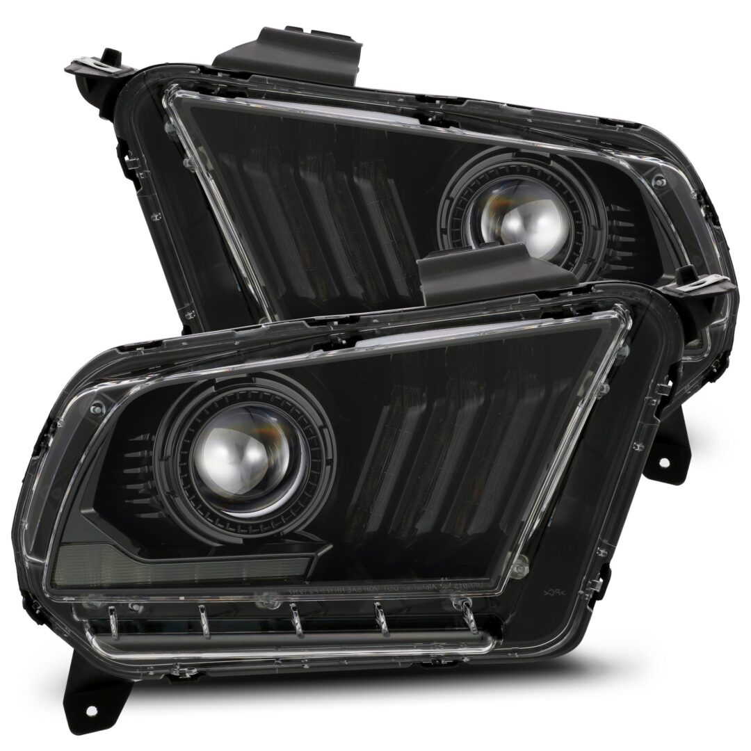 AlphaRex 10-12 Ford Mustang LUXX-Series LED Projector Headlights Alpha-Black (17)