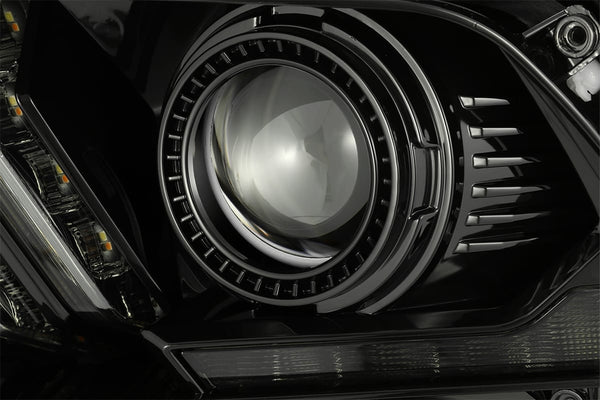AlphaRex 10-12 Ford Mustang LUXX-Series LED Projector Headlights Alpha-Black (18)