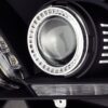 AlphaRex 10-12 Ford Mustang LUXX-Series LED Projector Headlights Black (2)