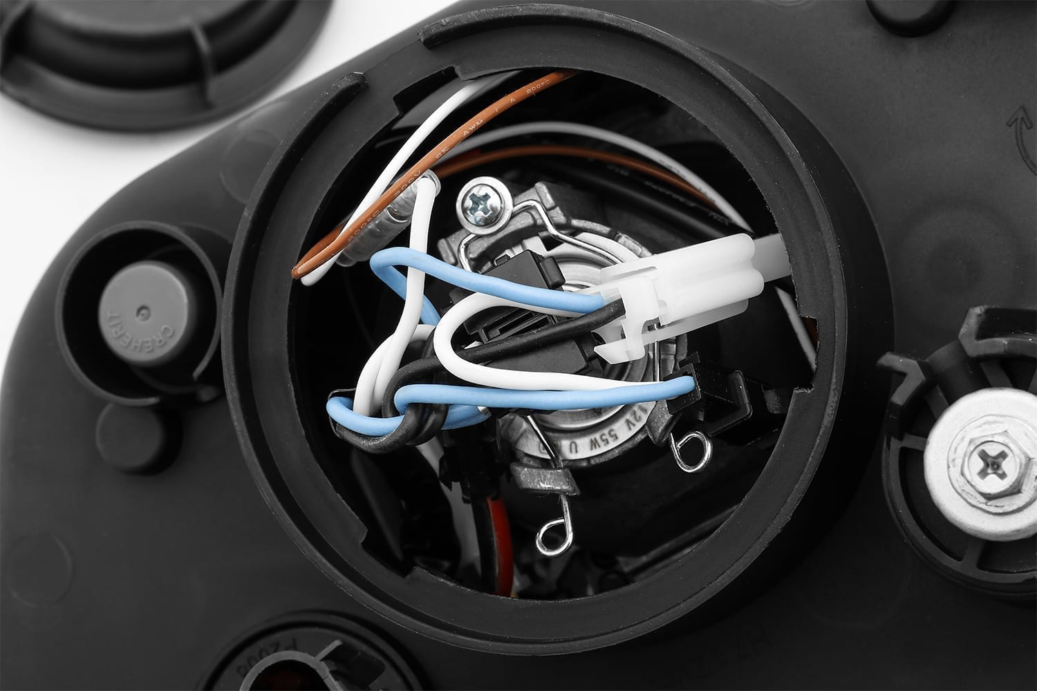 AlphaRex 10-12 Ford Mustang LUXX-Series LED Projector Headlights Chrome (10)