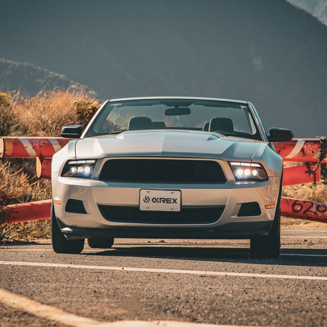 AlphaRex 10-12 Ford Mustang MK II NOVA-Series LED Projector Headlights Black (5)