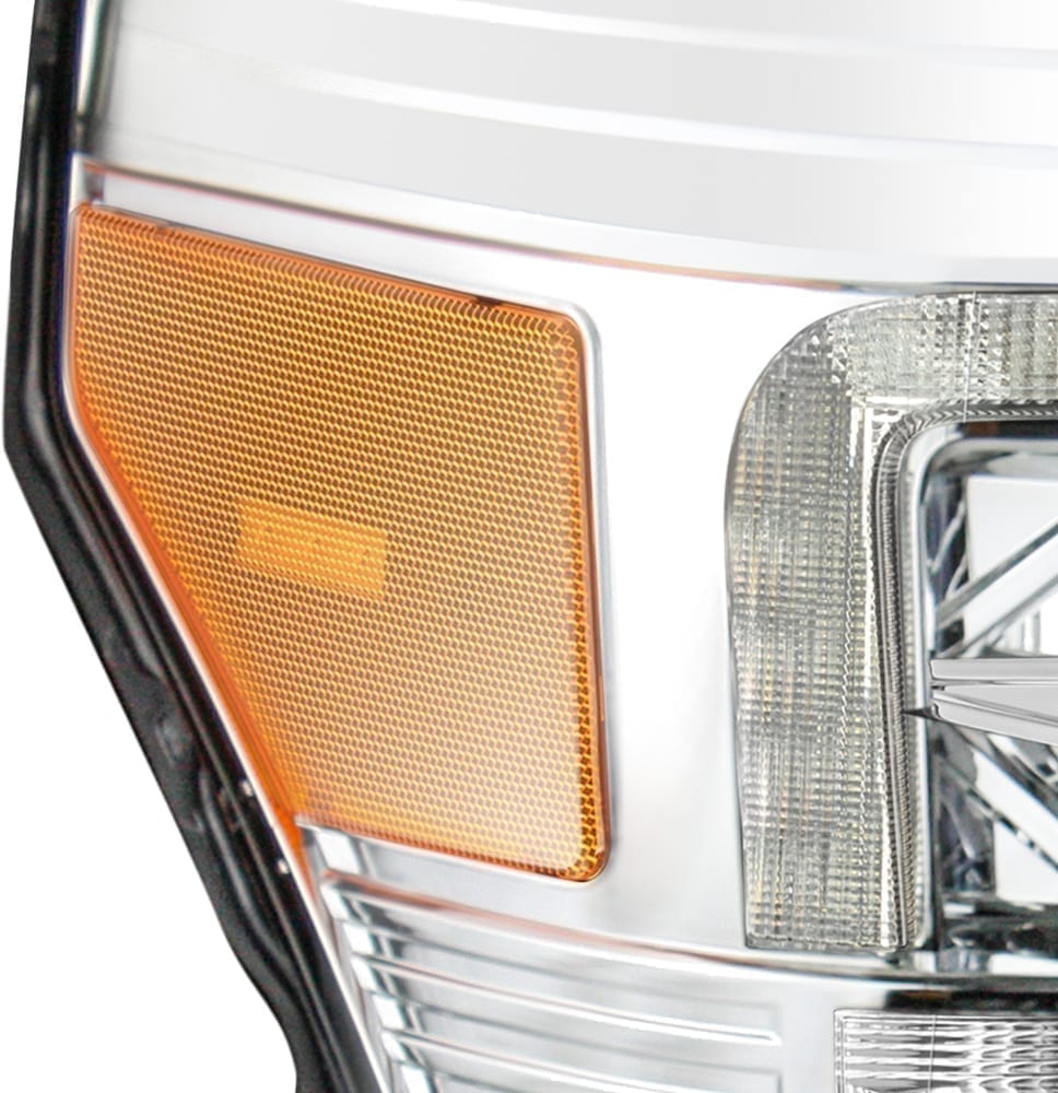 AlphaRex 11-16 Ford Super Duty LUXX-Series LED Projector Headlights Chrome (5)