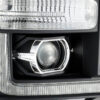 AlphaRex 11-16 Ford Super Duty PRO-Series Halogen Projector Headlights Black (1)