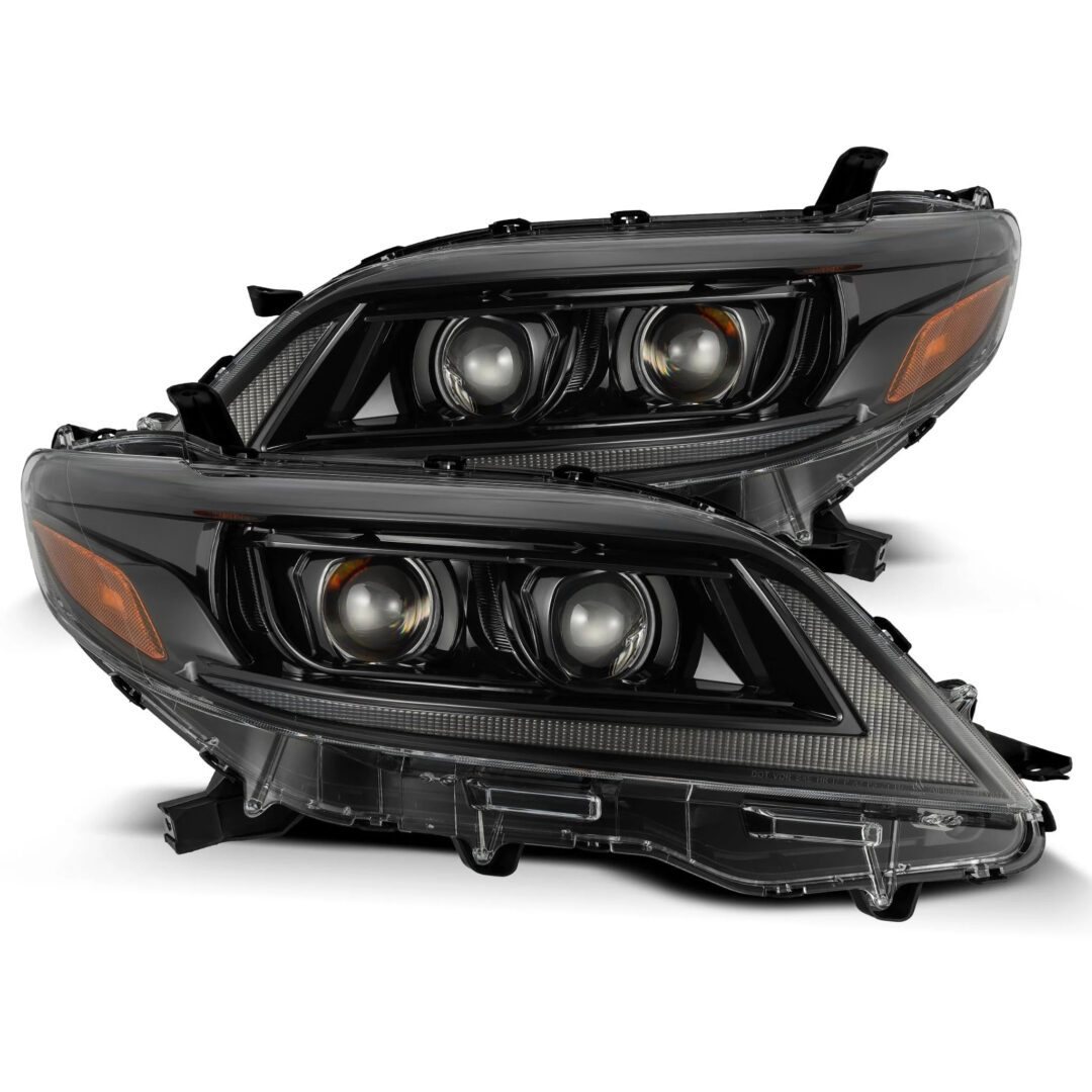 AlphaRex 11-20 Toyota Sienna LUXX-Series Projector Headlights Alpha-Black (2)