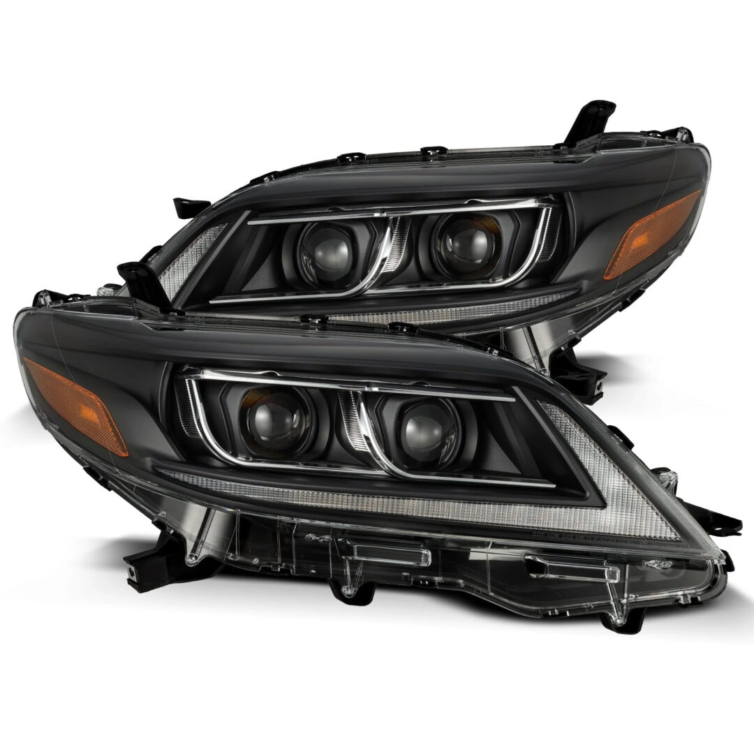 AlphaRex 11-20 Toyota Sienna LUXX-Series Projector Headlights Black (2)