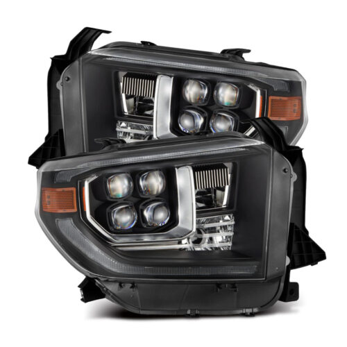 AlphaRex 14-21 Toyota Tundra MK II NOVA-Series LED Projector Headlights Black