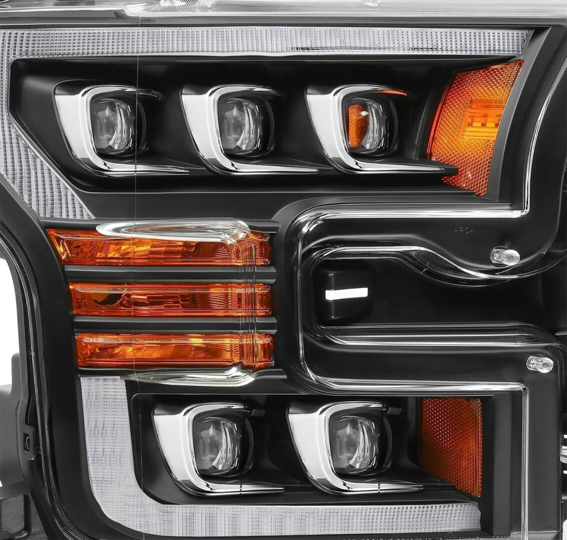 AlphaRex 15-17 Ford F150 17-20 F150 Raptor NOVA-Series LED Projector Headlights Black (1)