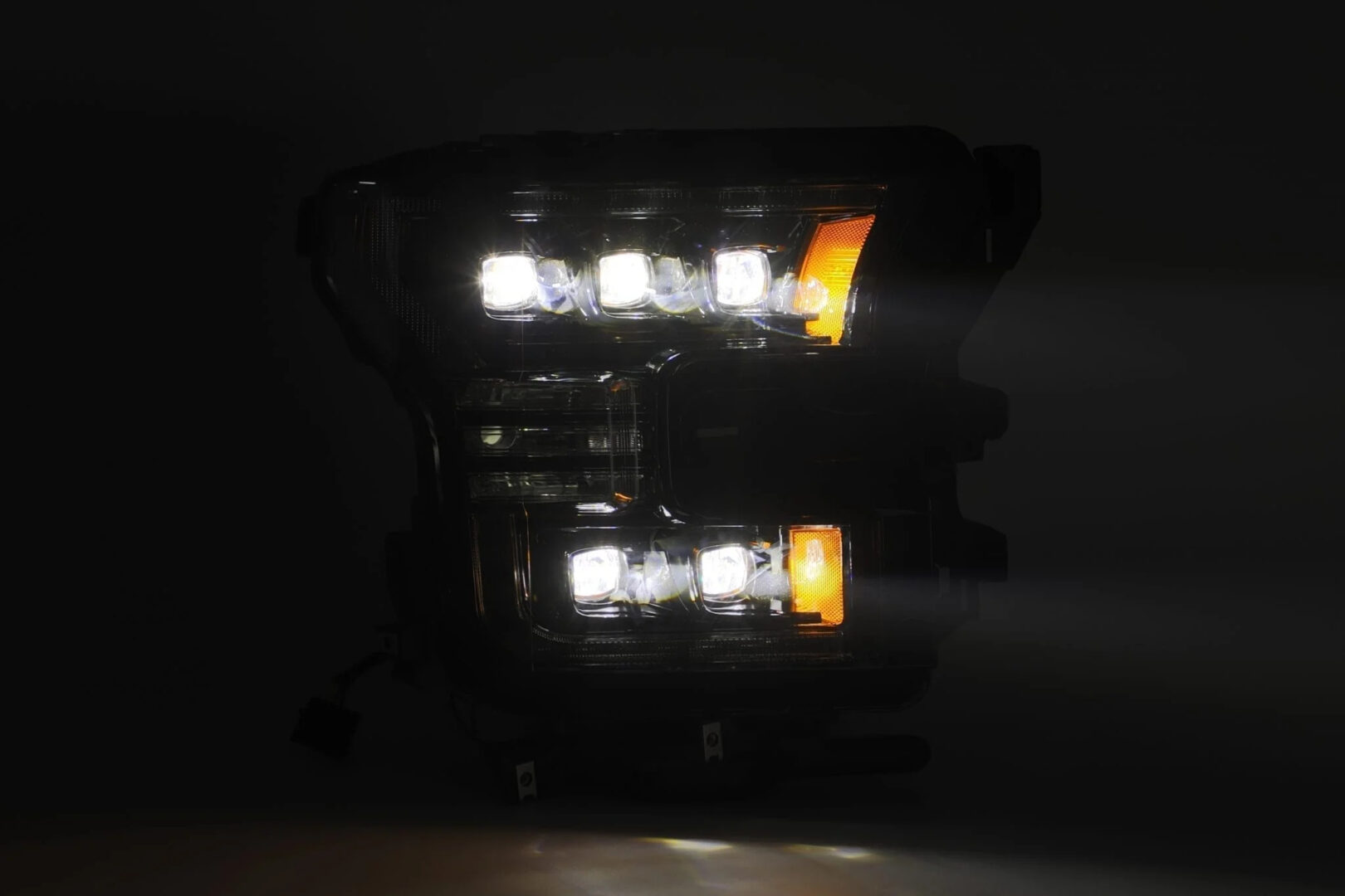 AlphaRex 15-17 Ford F150 17-20 F150 Raptor NOVA-Series LED Projector Headlights Black (6)