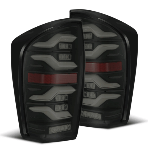 AlphaRex 16-23 Toyota Tacoma LUXX-Series LED Tail Lights Black