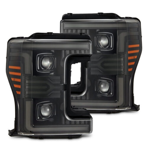 AlphaRex 17-19 Ford Super Duty MKII LUXX-Series LED Projector Headlights Alpha-Black (ETA mid Nov)