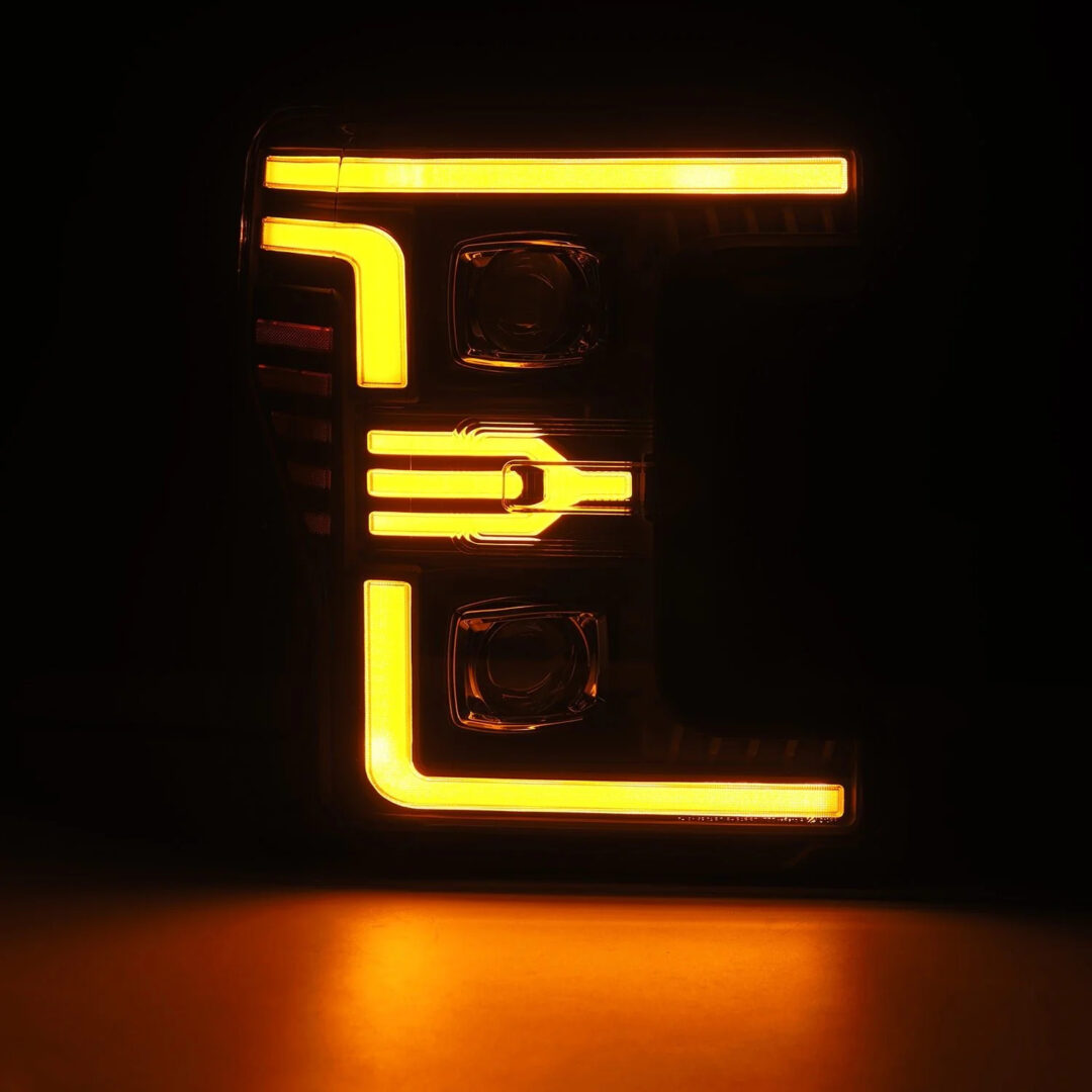 AlphaRex 17-19 Ford Super Duty MKII LUXX-Series LED Projector Headlights Black (ETA mid Nov) (7)