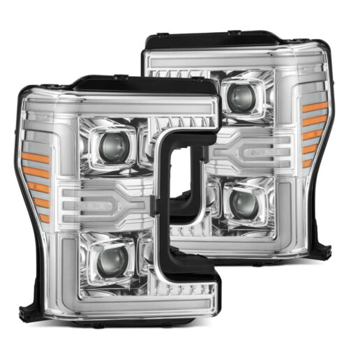 AlphaRex 17-19 Ford Super Duty MKII LUXX-Series LED Projector Headlights Chrome (ETA mid Nov)