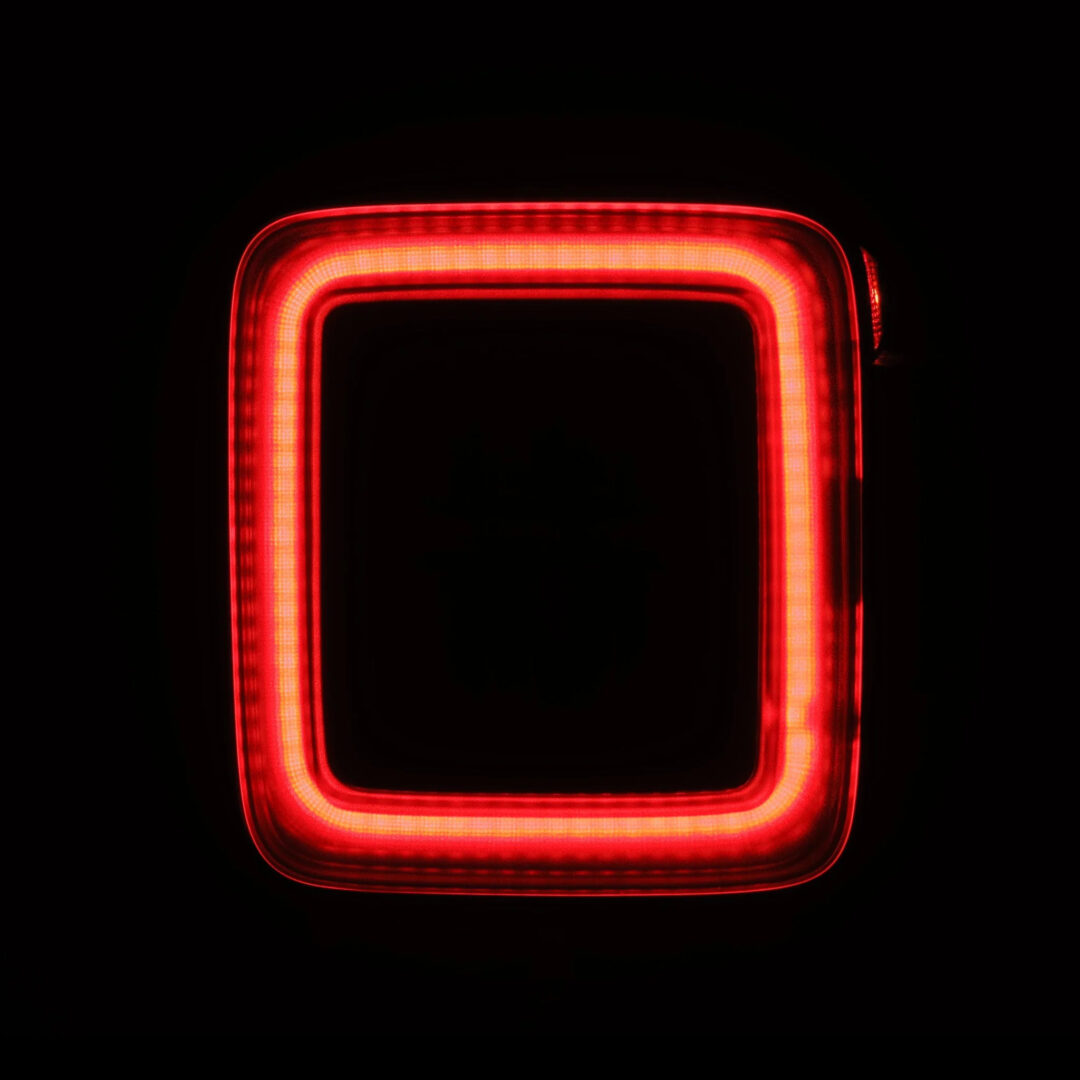 AlphaRex 18-25 Jeep Wrangler JL NOVA-Series Prismatic LED Tail Lights Black-Red (10)