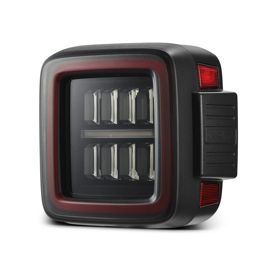 AlphaRex 18-25 Jeep Wrangler JL NOVA-Series Prismatic LED Tail Lights Black-Red (14)