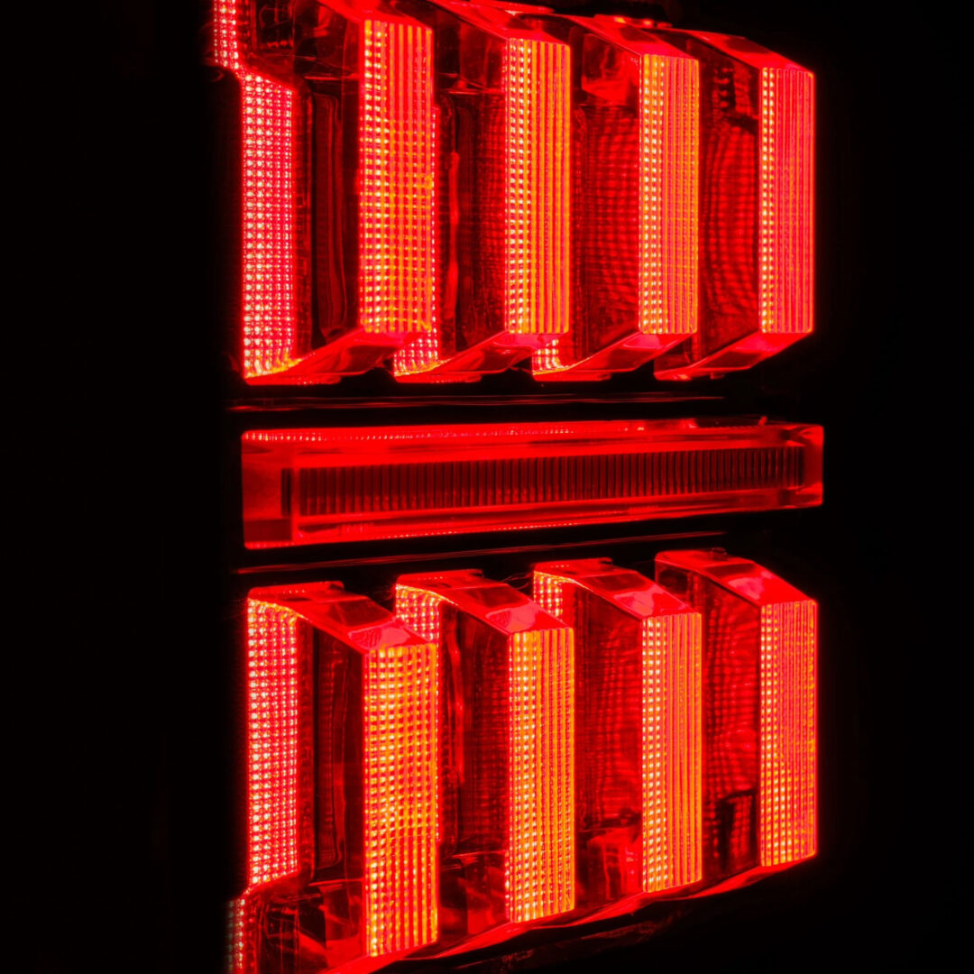 AlphaRex 18-25 Jeep Wrangler JL NOVA-Series Prismatic LED Tail Lights Black-Red (5)
