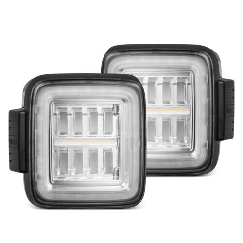 AlphaRex 18-25 Jeep Wrangler JL NOVA-Series Prismatic LED Tail Lights Clear