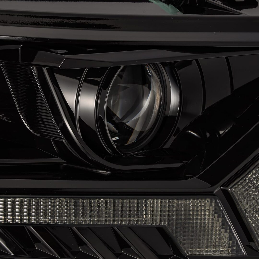 AlphaRex 19-23 Ford Ranger LUXX-Series LED Projector Headlights Alpha-Black (2)