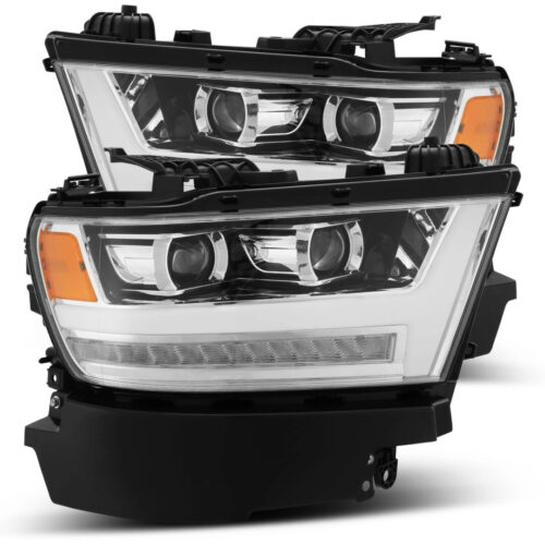 AlphaRex 19-24 Ram 1500 LUXX-Series LED Projector Headlights Chrome