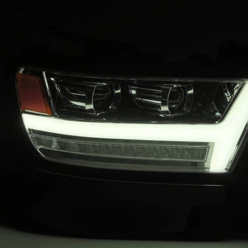 Alternative view of AlphaRex 19-24 Ram 1500 LUXX-Series LED Projector Headlights Chrome