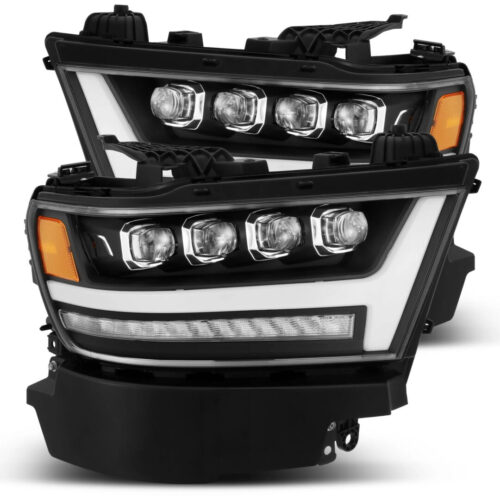 AlphaRex 19-24 Ram 1500 NOVA-Series LED Projector Headlights Black