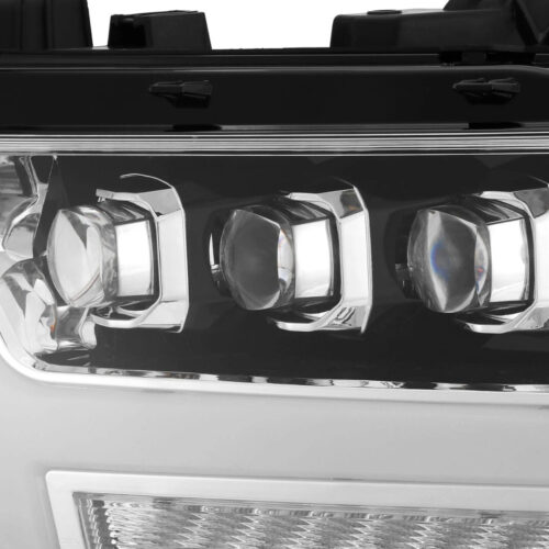 Alternative view of AlphaRex 19-24 Ram 1500 NOVA-Series LED Projector Headlights Chrome