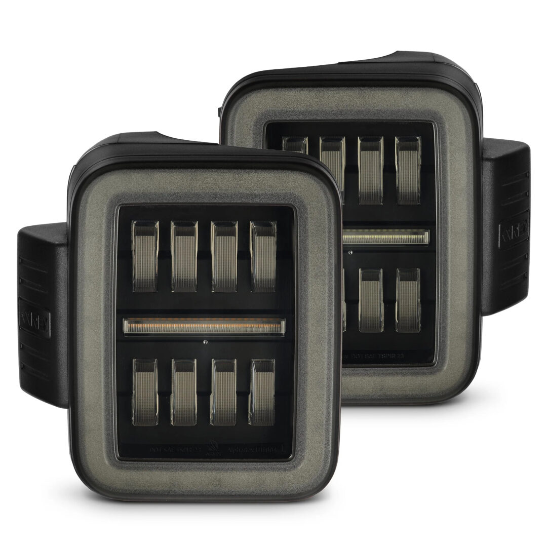 AlphaRex 19-25 Jeep Gladiator JT NOVA-Series Prismatic LED Tail Lights Alpha-Black (ETA late Nov) (1)