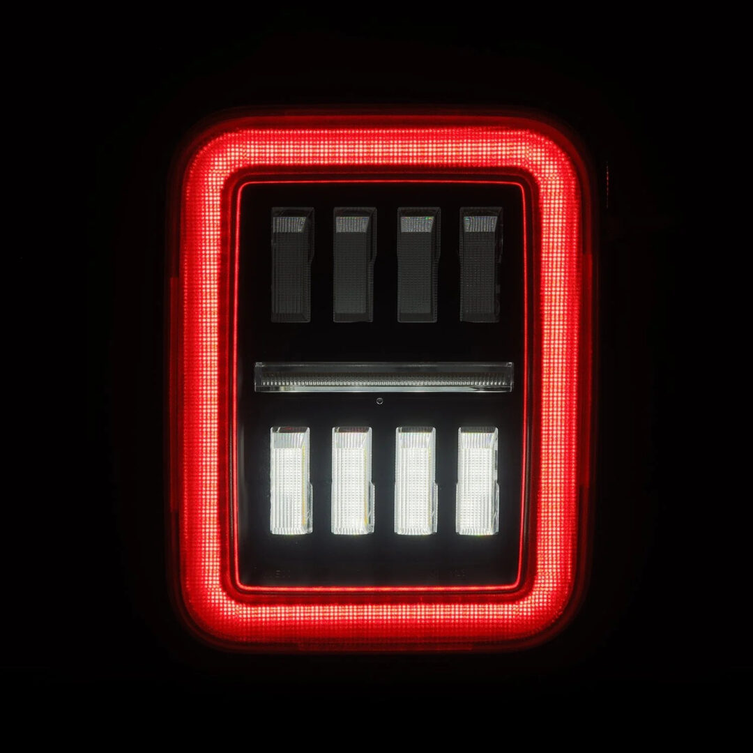 AlphaRex 19-25 Jeep Gladiator JT NOVA-Series Prismatic LED Tail Lights Alpha-Black (ETA late Nov) (10)