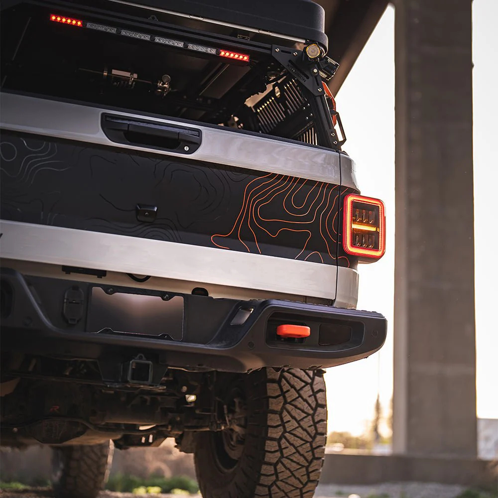 AlphaRex 19-25 Jeep Gladiator JT NOVA-Series Prismatic LED Tail Lights Alpha-Black (ETA late Nov) (5)