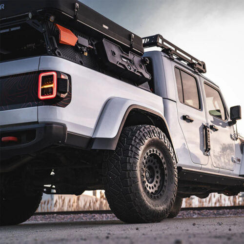 Alternative view of AlphaRex 19-25 Jeep Gladiator JT NOVA-Series Prismatic LED Tail Lights Chrome