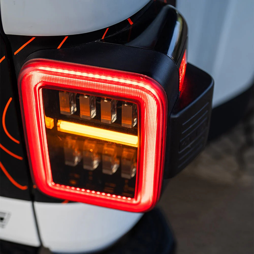 AlphaRex 19-25 Jeep Gladiator JT NOVA-Series Prismatic LED Tail Lights Chrome (7)