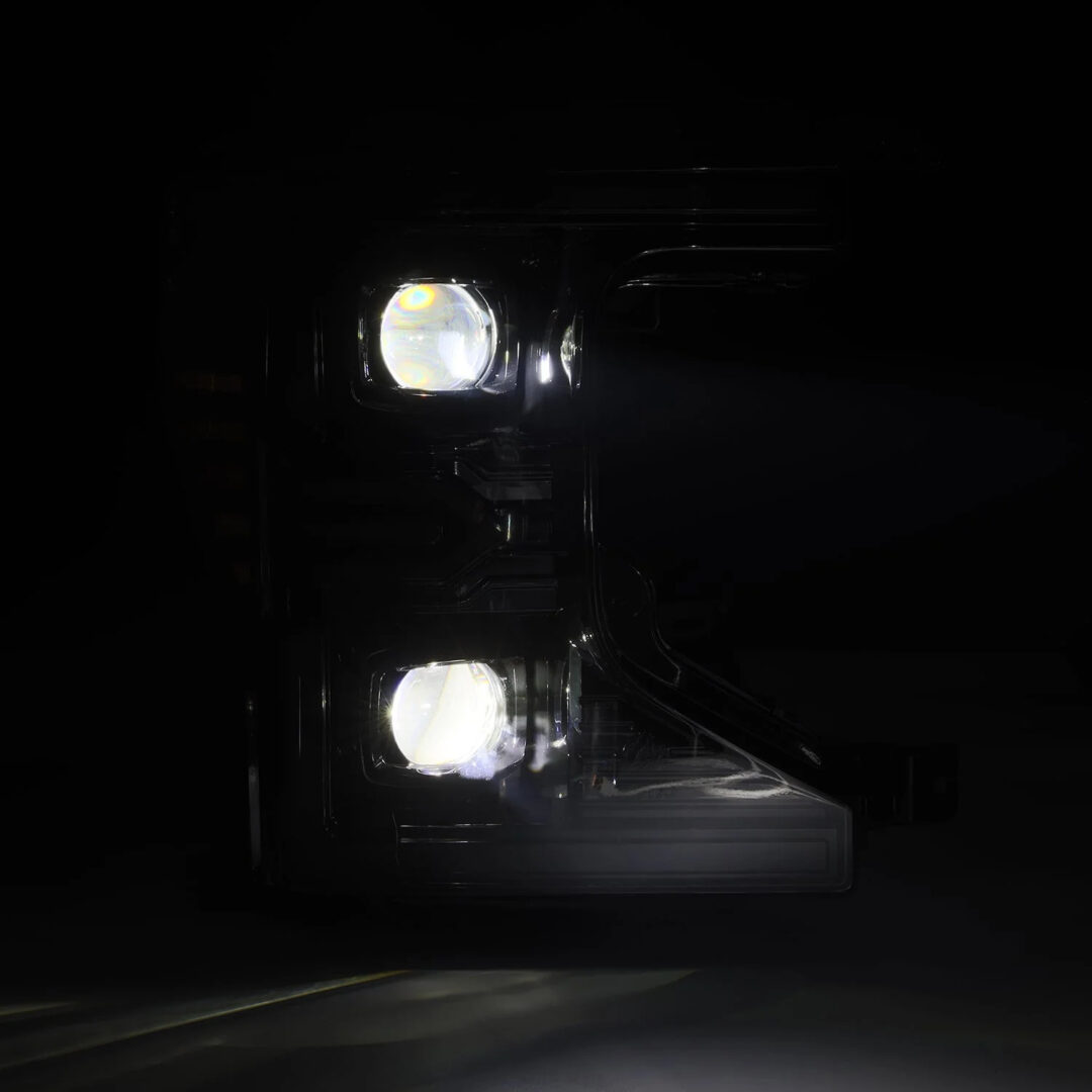 AlphaRex 20-22 Ford Super Duty LUXX-Series LED Projector Headlights Alpha-Black (13)