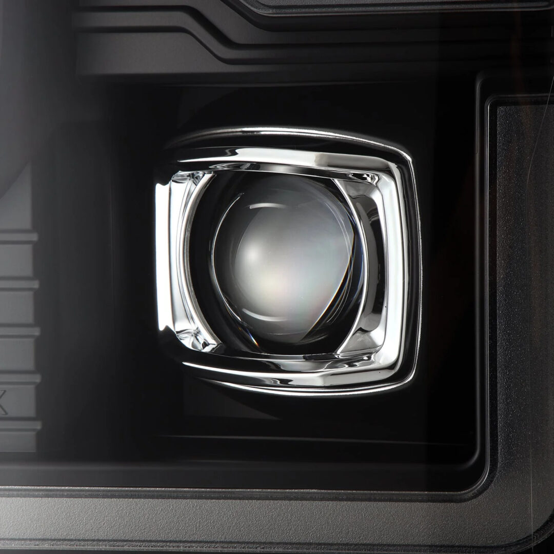 AlphaRex 20-22 Ford Super Duty LUXX-Series LED Projector Headlights Black (8)
