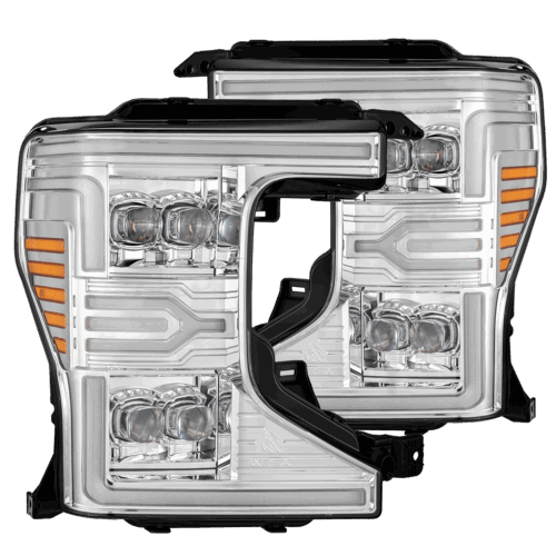 AlphaRex 20-22 Ford Super Duty NOVA-Series LED Projector Headlights Chrome