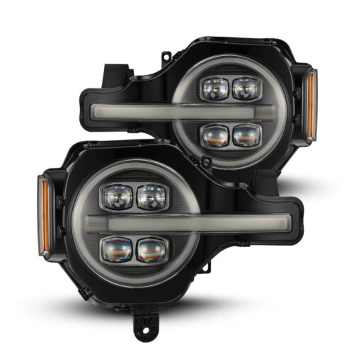 AlphaRex 21-25 Ford Bronco / 22-25 Bronco Raptor NOVA-Series LED Projector Headlights Black