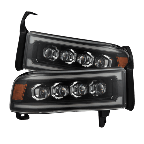 AlphaRex 94-01 Dodge Ram 1500/94-02 Ram 2500/3500 NOVA-Series LED Headlights Black