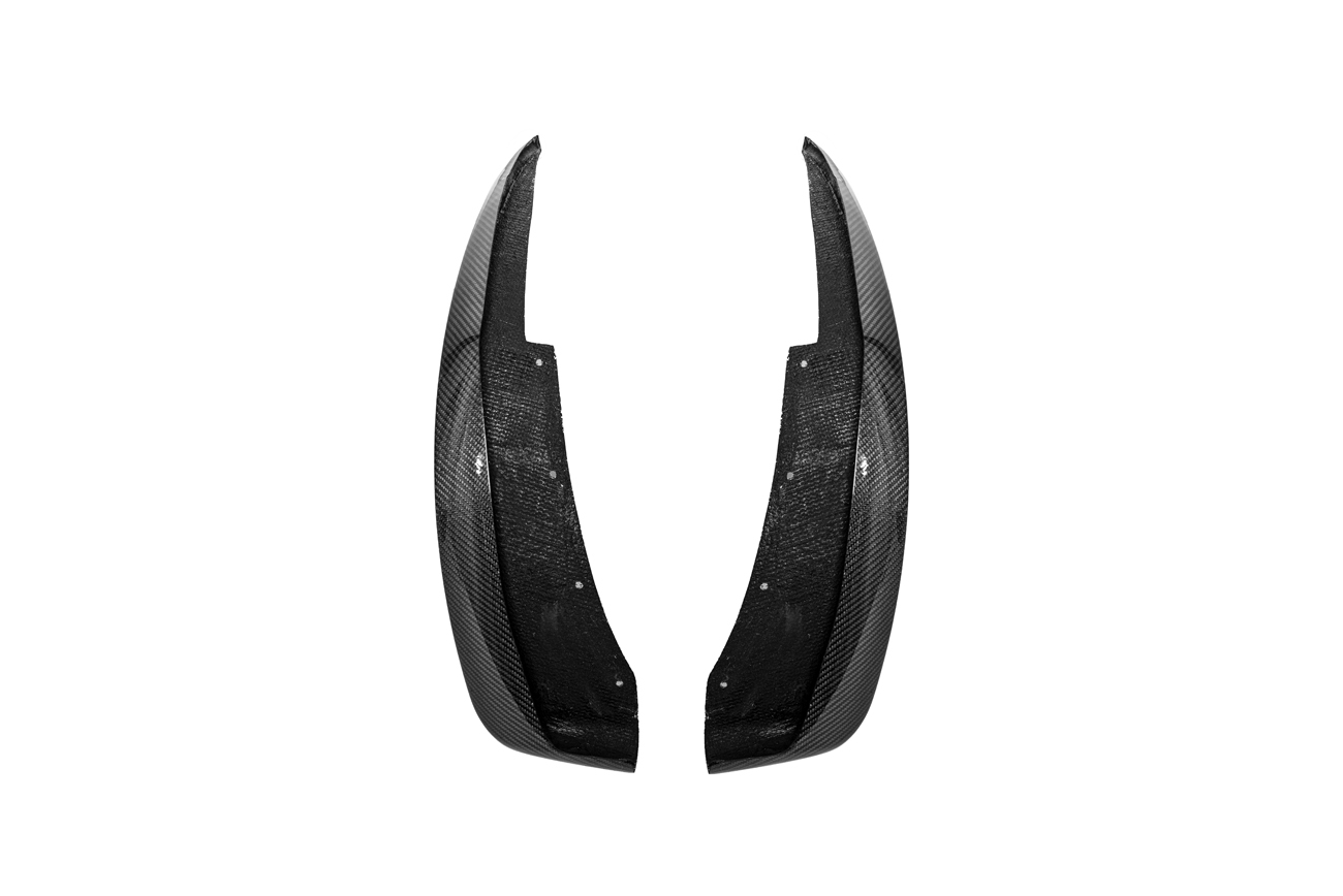 EOS Chevrolet Corvette C6 Base Front & Rear Splash Guards Mud Flaps Front Carbon Fiber (1)