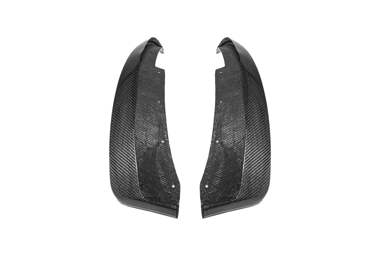 EOS Chevrolet Corvette C6 Base Front & Rear Splash Guards Mud Flaps Front Carbon Fiber (2)