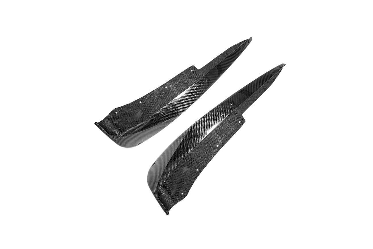 EOS Chevrolet Corvette C6 Base Front & Rear Splash Guards Mud Flaps Front Carbon Fiber (5)