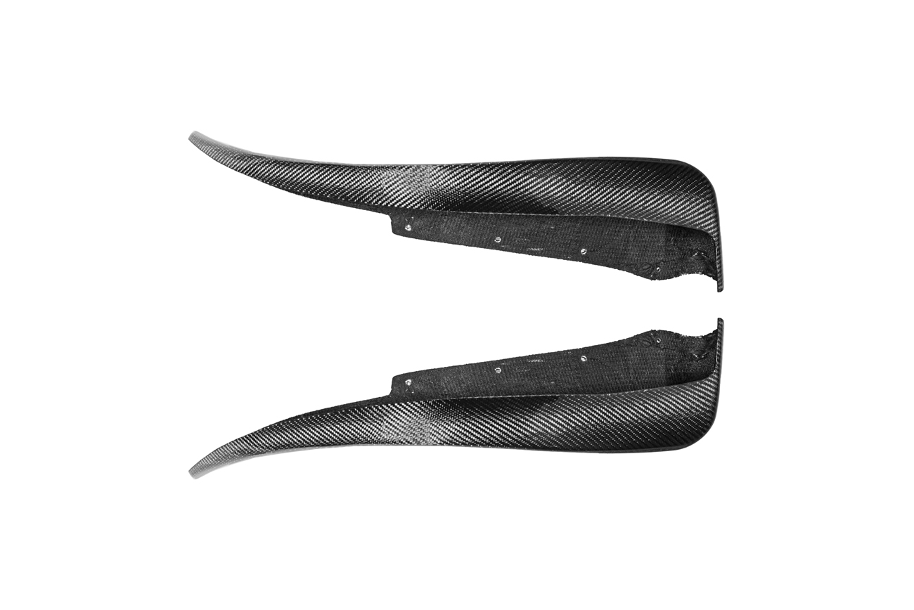 EOS Chevrolet Corvette C6 Base Front & Rear Splash Guards Mud Flaps Front Carbon Fiber (7)