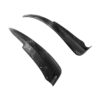 EOS Chevrolet Corvette C6 Base Front & Rear Splash Guards Mud Flaps Front Carbon Fiber (8)