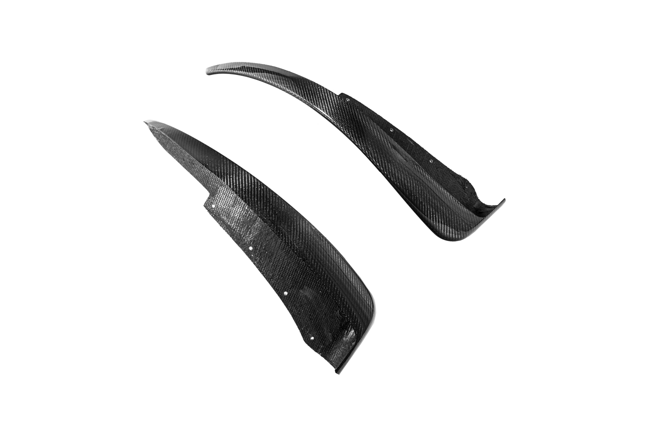 EOS Chevrolet Corvette C6 Base Front & Rear Splash Guards Mud Flaps Front Carbon Fiber (8)
