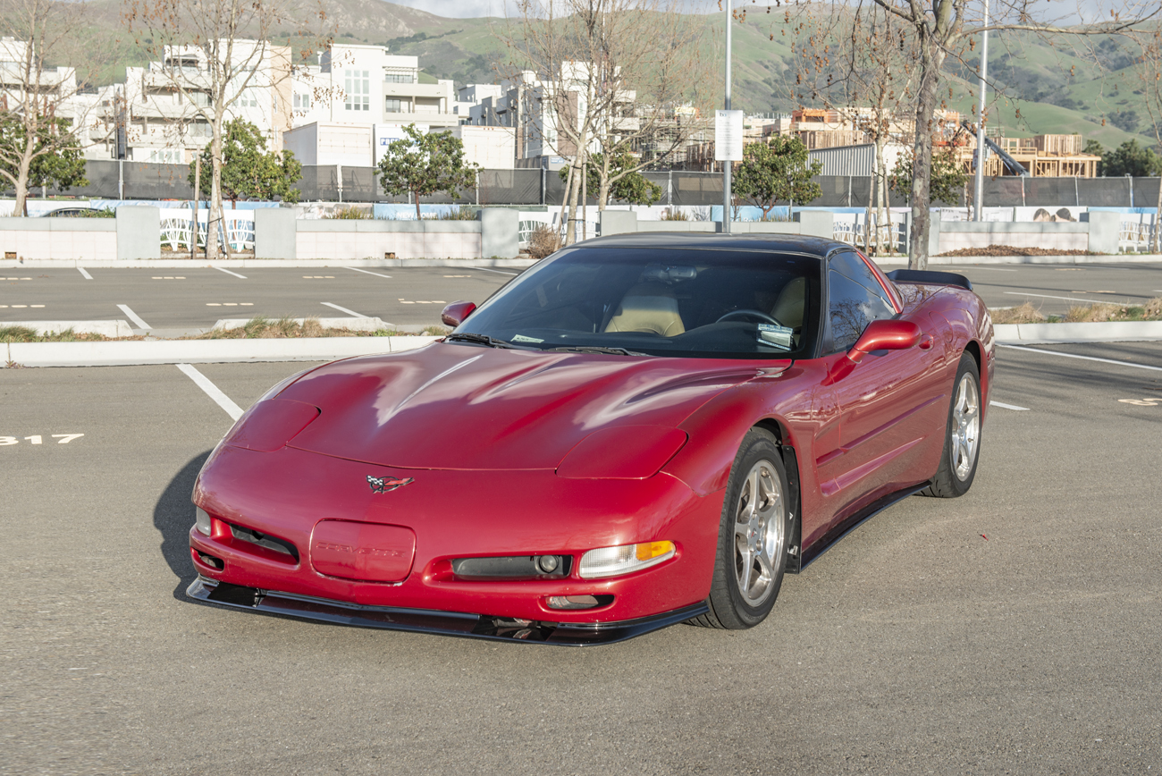EOS Corvette C5 ZR1 Extended Front Splitter Lip Glossy Black (2) - Copy
